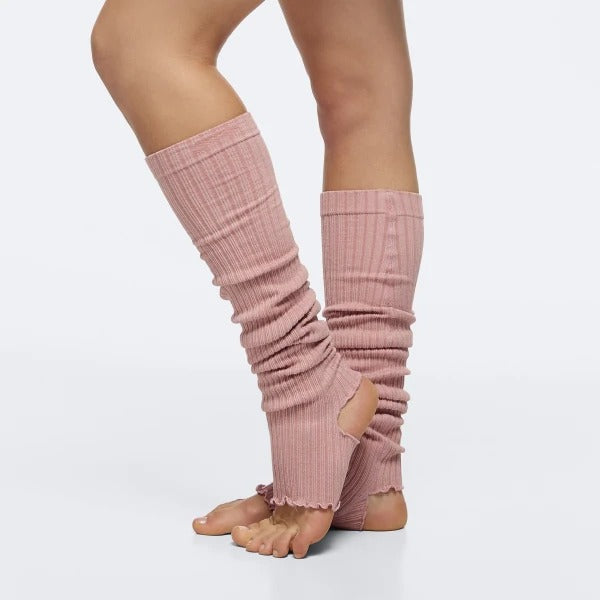Wellness Retreat Leg Warmers - Old Pink