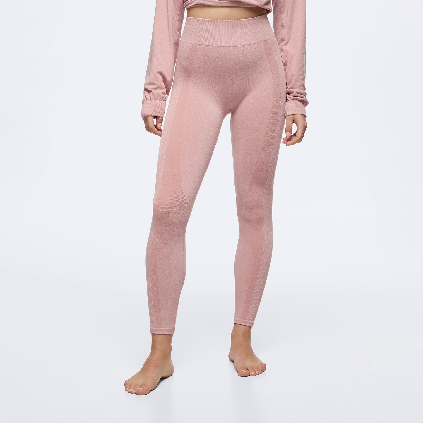 Wellness Retreat Regular Waist Leggings - Old Pink