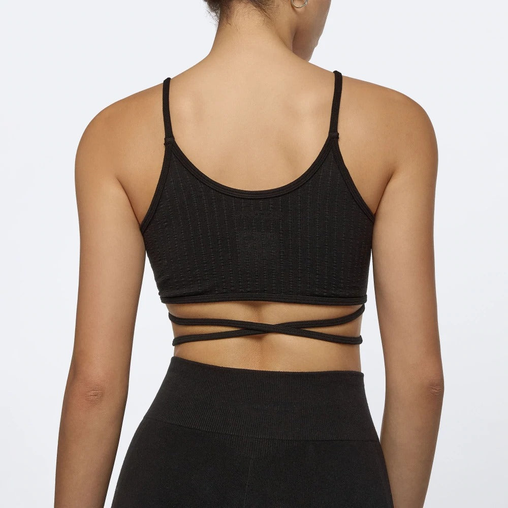 Wellness Retreat Crop Top - Black