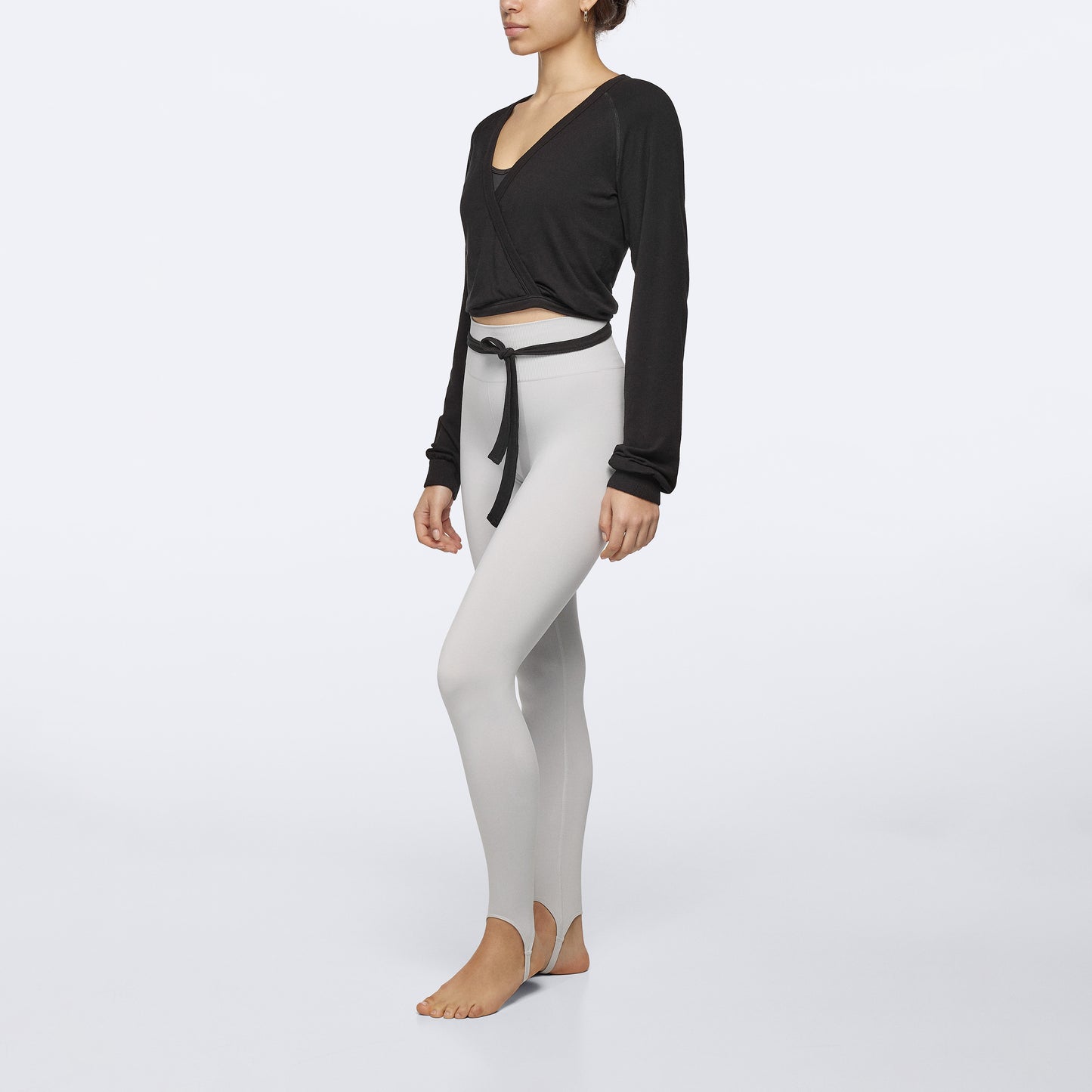 Wellness Retreat LS Crop Sweatshirt - Black