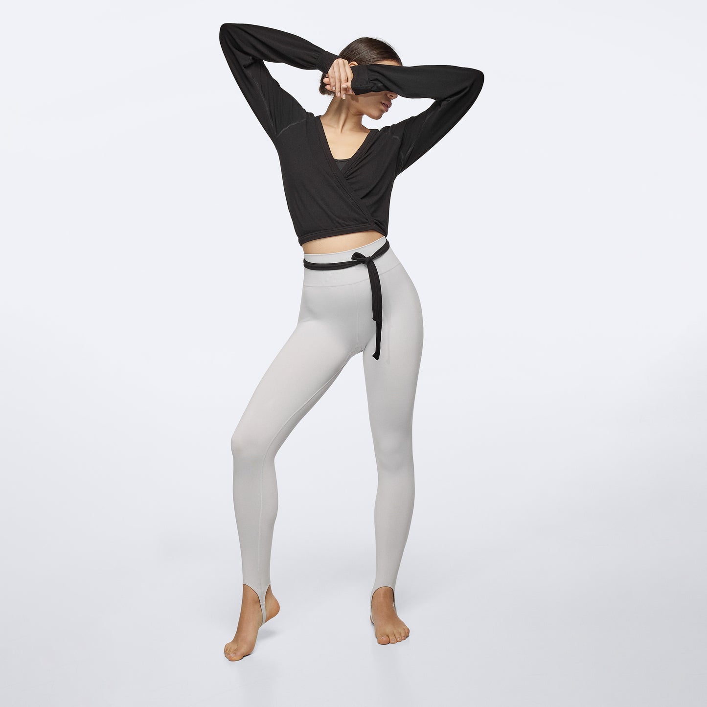 Wellness Retreat LS Crop Sweatshirt - Black