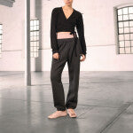 Wellness Retreat LS Crop Sweatshirt - Black