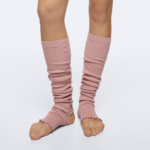 Wellness Retreat Leg Warmers - Old Pink