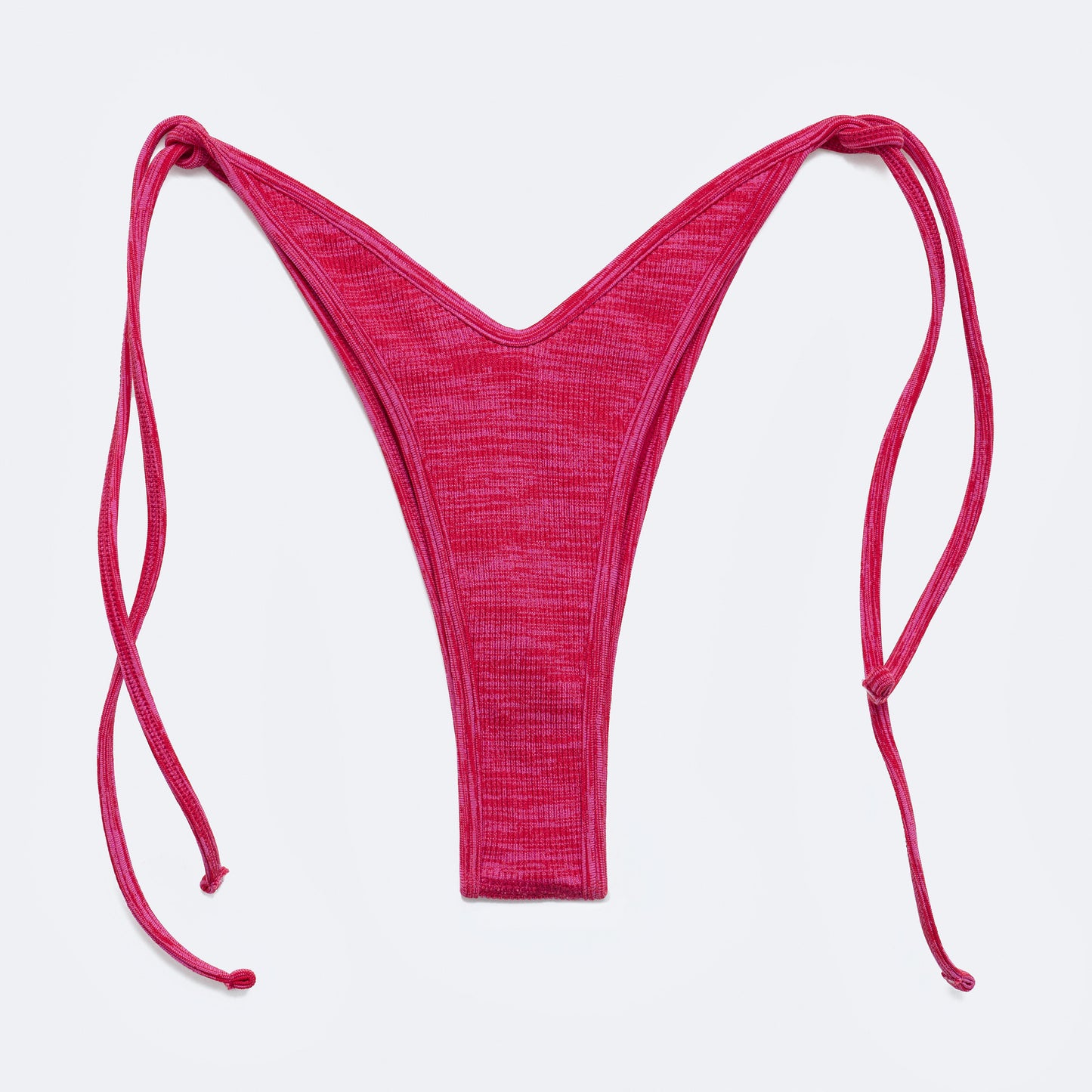 Bel Air Bikini Thong - Pink / Red
