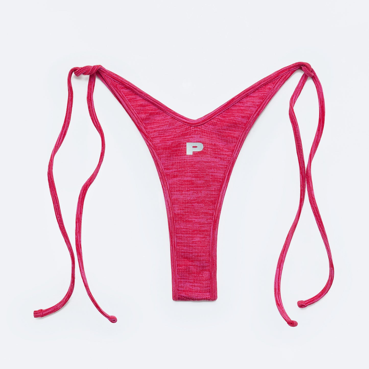 Bel Air Bikini Thong - Pink / Red