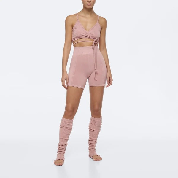 Wellness Retreat Regular Waist Medium Shorts - Old Pink