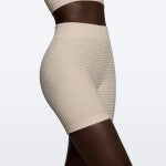 Waffle Wellness Regular Waist Medium Shorts - Off White