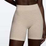 Waffle Wellness Regular Waist Medium Shorts - Off White