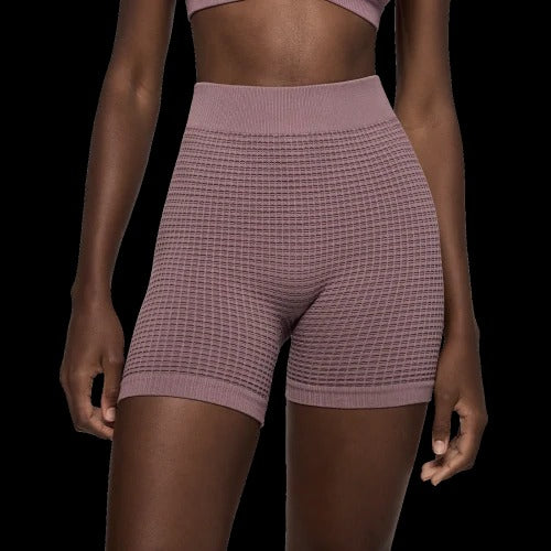 Waffle Wellness Crop Top - Old Lilac