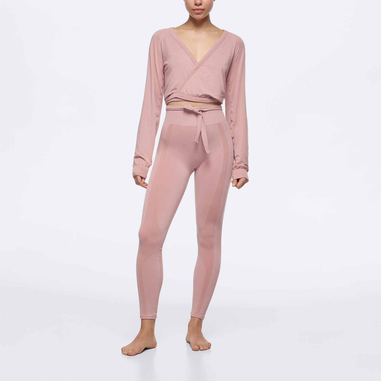 Wellness Retreat Regular Waist Leggings - Old Pink