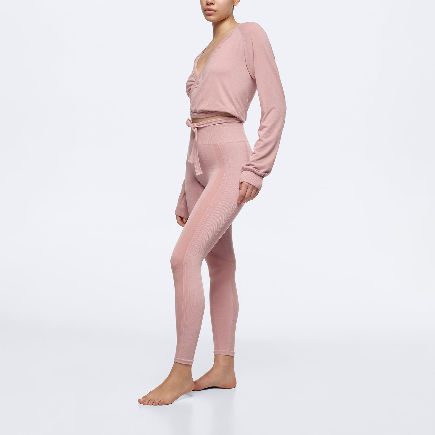 Wellness Retreat Regular Waist Leggings - Old Pink