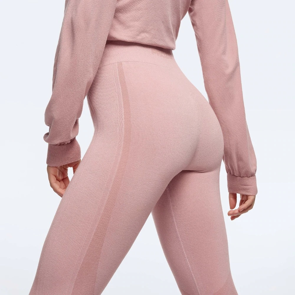 Wellness Retreat Regular Waist Leggings - Old Pink
