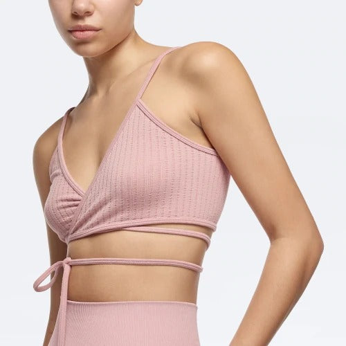 Wellness Retreat Crop Top - Old Pink