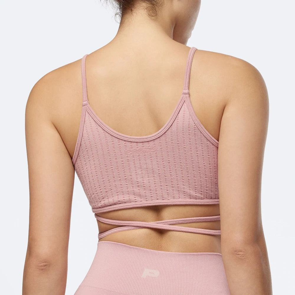 Wellness Retreat Crop Top - Old Pink