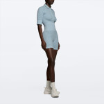 Waffle Wellness Short Jumpsuit - Sky Blue